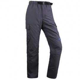 ULTRALIGHT MALE CASUAL PANTS REMOVABLE TROUSER CAMPING KIT (GRAY)