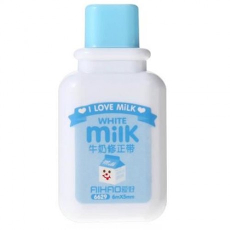 KAWAII FRUIT MILK BOTTLE STYLE CORRECTION TAPE (BLUE)