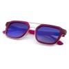VINTAGE UNISEX COLOR COATED SQUARE FRAME DRIVER EYEWEAR (BLUE)