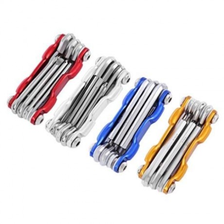 7 IN 1 MULTIFUNCTIONAL FOLDING MTB CYCLING REPAIR TOOL SCREWDRIVER HEX WRENCH ALLEN KEY (S