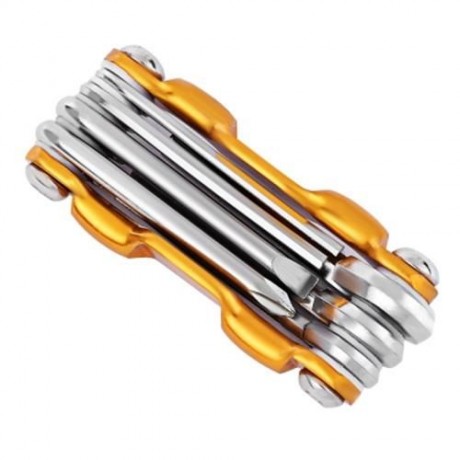 7 IN 1 MULTIFUNCTIONAL FOLDING MTB CYCLING REPAIR TOOL SCREWDRIVER HEX WRENCH ALLEN KEY (G