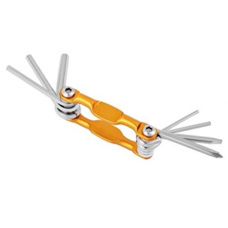 7 IN 1 MULTIFUNCTIONAL FOLDING MTB CYCLING REPAIR TOOL SCREWDRIVER HEX WRENCH ALLEN KEY (G