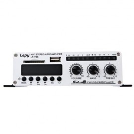 LEPY LP - V9S MINI HI-FI STEREO OUTPUT POWER AMPLIFIER SUPPORT FM FUNCTION (BLACK)