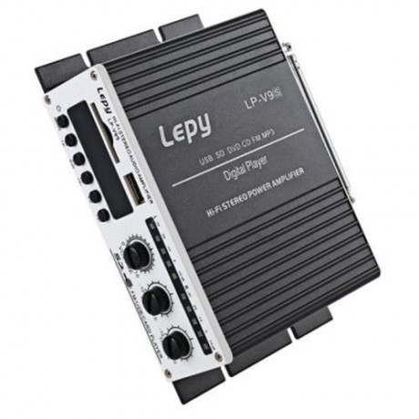 LEPY LP - V9S MINI HI-FI STEREO OUTPUT POWER AMPLIFIER SUPPORT FM FUNCTION (BLACK)