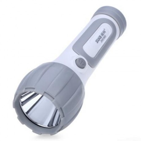 ZUKE ZK8156D 1W LED RECHARGEABLE TORCH FLASHLIGHT FOR OUTDOOR (GREY AND WHITE)