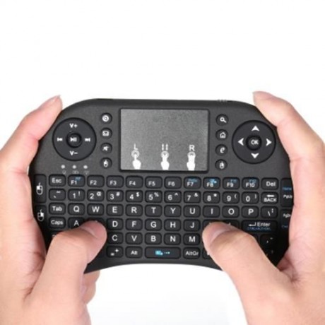 V8 PORTABLE WIRELESS AIR MOUSE KEYBOARD COMBO (BLACK)