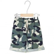 DISTINCTIVE FASHION CHILDREN CAMOUFLAGE PRINTED SHORTS WITH EXQUISITE POCKET (ARMY GREEN C