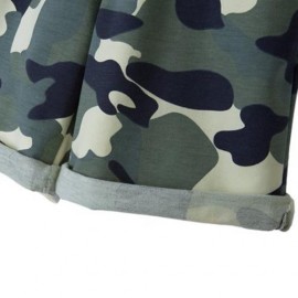 DISTINCTIVE FASHION CHILDREN CAMOUFLAGE PRINTED SHORTS WITH EXQUISITE POCKET (ARMY GREEN C