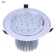 18W ROUND LED COB DOWNLIGHT SURFACE MOUNTED CEILING LIGHT (SILVER)