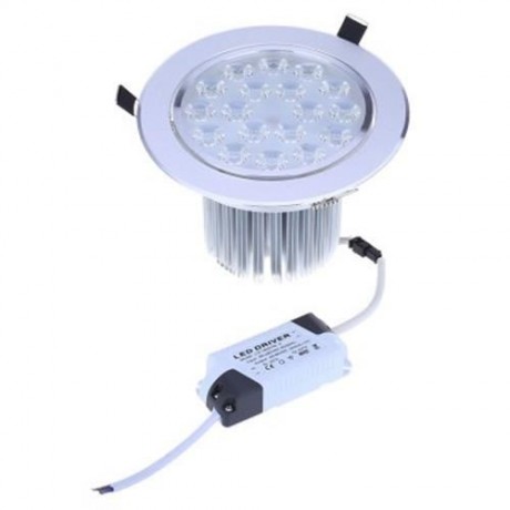 18W ROUND LED COB DOWNLIGHT SURFACE MOUNTED CEILING LIGHT (SILVER)
