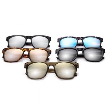 OVERSIZE UNISEX COLOR COATED SQUARE FRAME APE MAN DESIGN SUNGLASSES (YELLOW FRAME   YELLOW