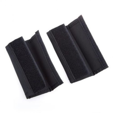 2PCS SYNTHETIC RUBBER ANTI CRACKING BABY STROLLER GRIP COVERS (BLACK)