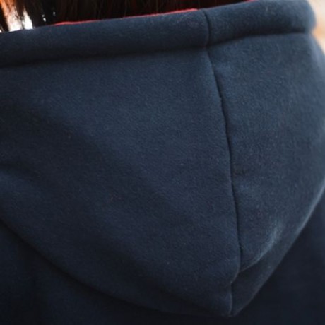 CASUAL POCKETS DESIGN LONG SLEEVE HOODED WOMEN'S SWEATSHIRT