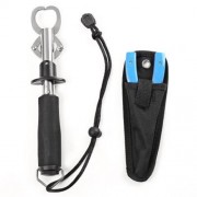STAINLESS STEEL FISHING LIP GRABBER GRIPPER ALUMINUM ALLOY FISHING PLIERS SET (BLUE AND BL