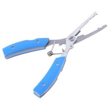 STAINLESS STEEL FISHING LIP GRABBER GRIPPER ALUMINUM ALLOY FISHING PLIERS SET (BLUE AND BL