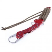 PORTABLE ROPE WOVEN FISH GRIP LURES PLIERS FINDER FISHING ACCESSORY (RED)