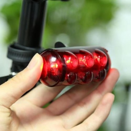 SUNDING 10 LEDS 8 MODES WATER RESISTANT SUPER BRIGHT BICYCLE SAFETY LIGHT TAILLIGHT (RED)