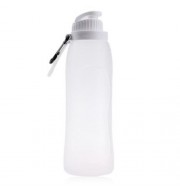 MY FRIDAY 500ML FOLDABLE LEAKPROOF SILICONE WATER BOTTLE FOR OUTDOOR SPORTS CAMPING HIKING