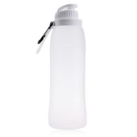 MY FRIDAY 500ML FOLDABLE LEAKPROOF SILICONE WATER BOTTLE FOR OUTDOOR SPORTS CAMPING HIKING
