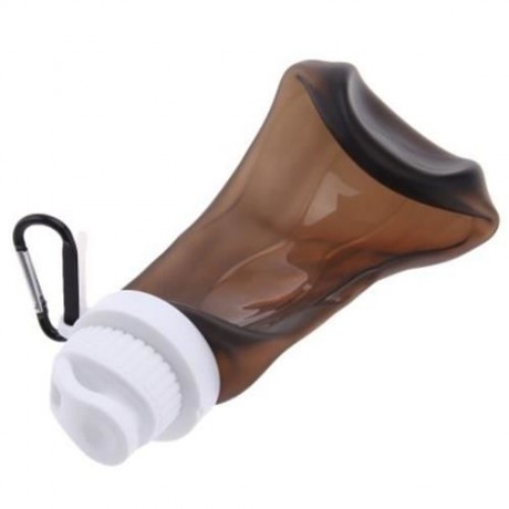 MY FRIDAY 500ML FOLDABLE LEAKPROOF SILICONE WATER BOTTLE FOR OUTDOOR SPORTS CAMPING HIKING