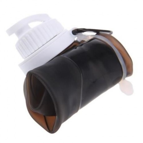 MY FRIDAY 500ML FOLDABLE LEAKPROOF SILICONE WATER BOTTLE FOR OUTDOOR SPORTS CAMPING HIKING