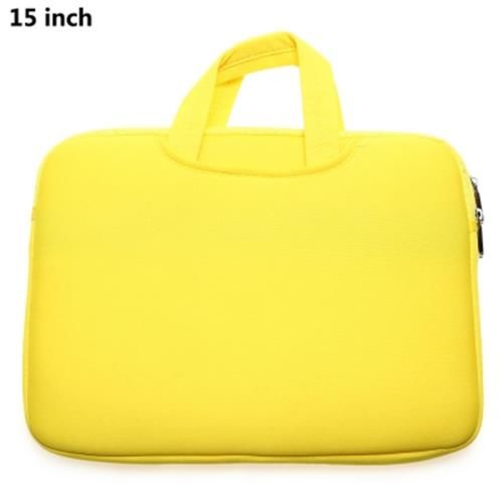 15 INCH LAPTOP BAG TABLET ZIPPER POUCH SLEEVE FOR MACBOOK AIR / PRO (YELLOW)