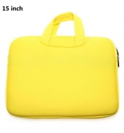 15 INCH LAPTOP BAG TABLET ZIPPER POUCH SLEEVE FOR MACBOOK AIR / PRO (YELLOW)