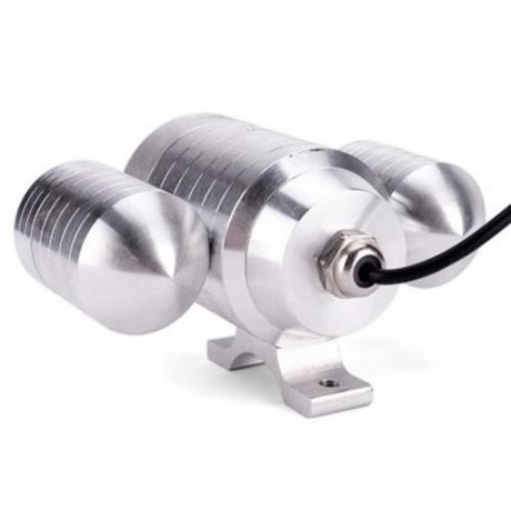 D1109S 12 - 60V 30W 1200LM 3-IN-1 BRIGHT HEADLIGHT RED / BLUE FLASHING LIGHT FOR MOTORBIKE