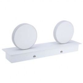 ROUND 6W BATHROOM LED MIRROR LIGHT WALL LAMP (WHITE GREY)