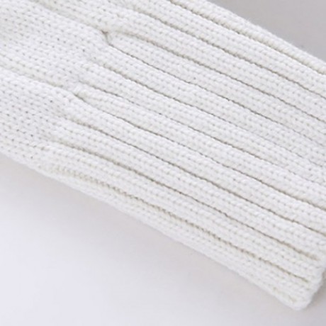 CASUAL SCOOP NECK SOLID COLOR ALL-MATCH LONG SLEEVE WOMEN'S SWEATER