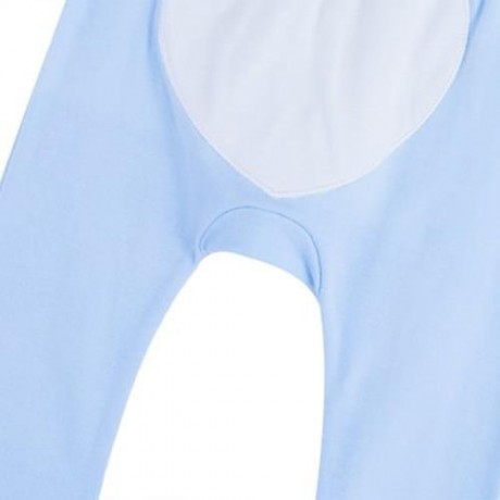 CUTE HEART SHAPE APPLIQUE CHILDREN HAREN PANTS (BLUE)