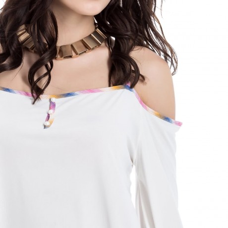 STYLISH SPAGHETTI STRAP LONG SLEEVE BACKLESS WOMEN'S BLOUSE