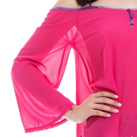 STYLISH SPAGHETTI STRAP LONG SLEEVE BACKLESS WOMEN'S BLOUSE