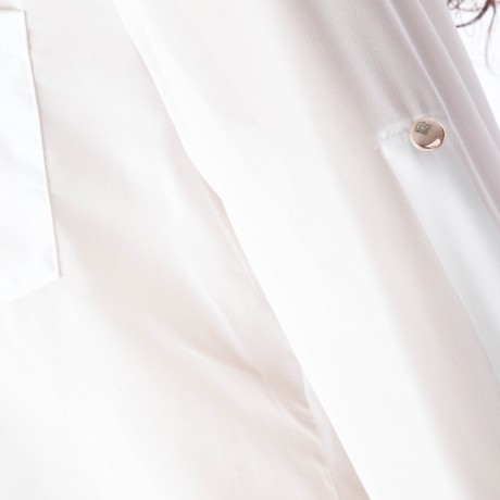 SIMPLE STYLE V-NECK CHIFFON SOLID COLOR LONG SLEEVE WOMEN'S BLOUSE
