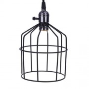 PENDANT CAGE HANGING WIRE LAMP GUARD (BLACK)