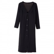 STYLISH CHIFFON SPLICING LONG EDITION LONG SLEEVE WOMEN'S CARDIGAN