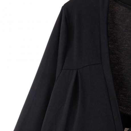 STYLISH CHIFFON SPLICING LONG EDITION LONG SLEEVE WOMEN'S CARDIGAN