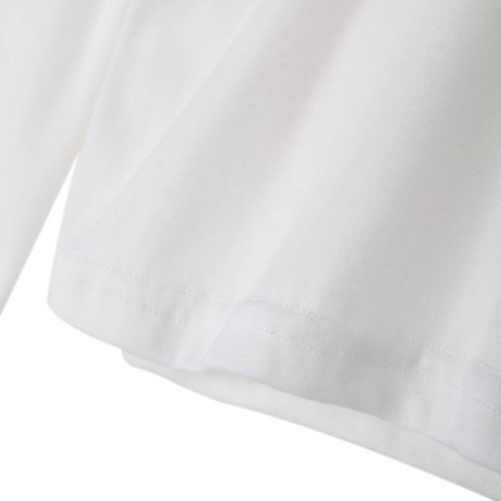 FASHIONABLE V-NECK LACEWORK SPLICING LONG SLEEVE WOMEN'S T-SHIRT