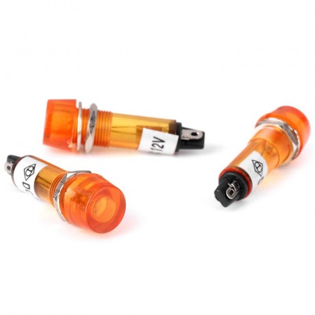 XD10 - 1 DIY HIGH PERFORMANCE 10MM DC 12V FLAT HEAD SIGNAL INDICATOR LIGHT - 10PCS