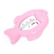 RIKANG CUTE FISH SHAPE BABY BATHE WATER THERMOMETER DUAL-USE FOR ROOM (PINK)