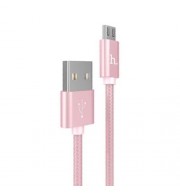 HOCO X2 NYLON KNITTED CHARGING CABLE MICRO USB OUTPUT (ROSE GOLD)