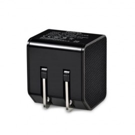 HOCO UH206 CHARGING CONVERTER DUAL USB OUTPUT FOLDING US PLUG POWER ADAPTER (BLACK)