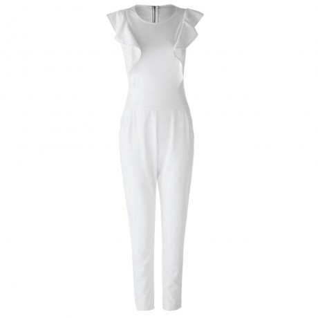 WOMEN'S FLOUNCE JUMPSUIT (BLACK, SIZE S/M/L)