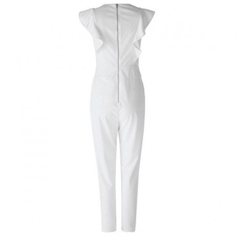 WOMEN'S FLOUNCE JUMPSUIT (BLACK, SIZE S/M/L)