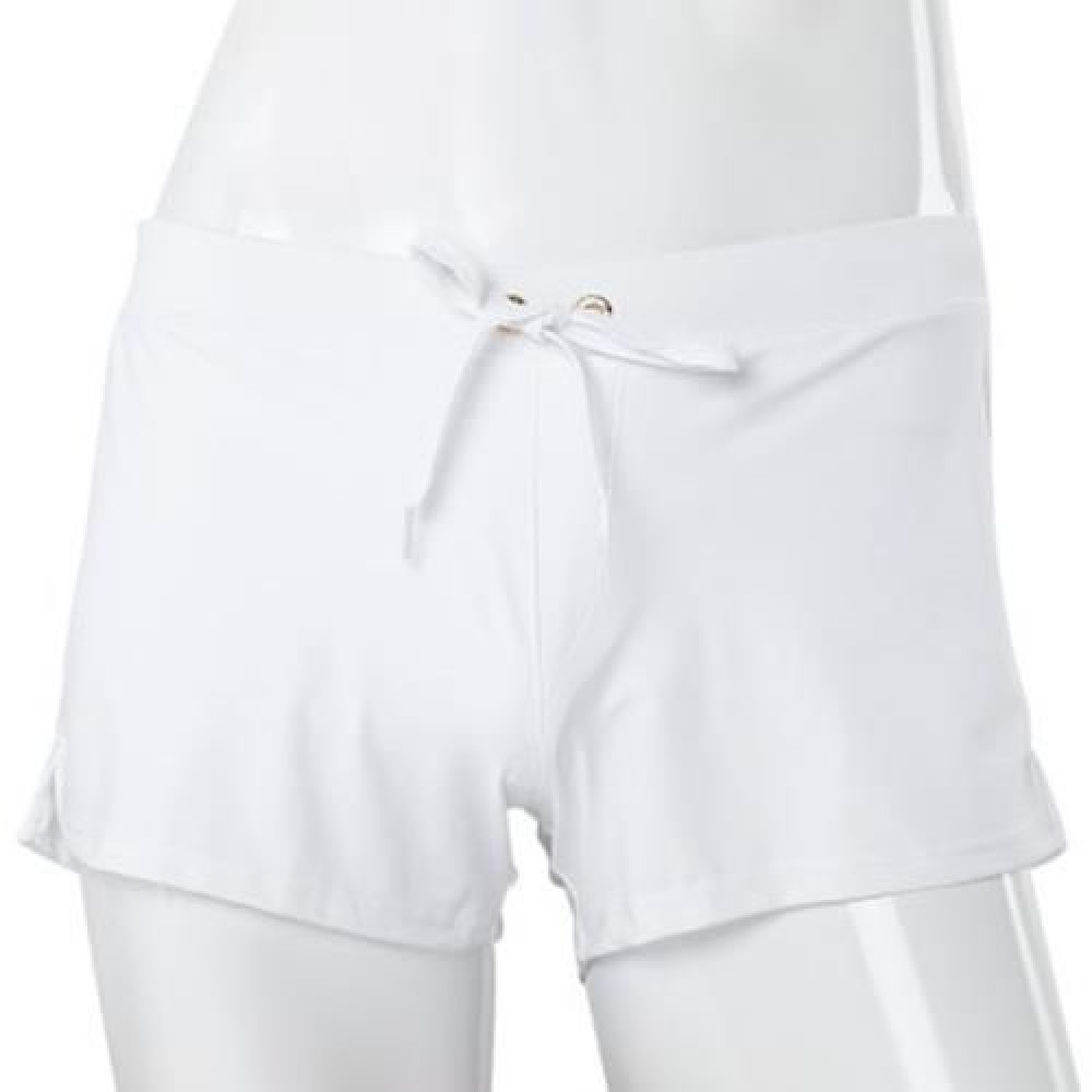 MALE SWIMWEAR BOYSHORTS TRUNKS BRIEFS UNDERPANTS BOXER BEACH PANTS (WHITE)