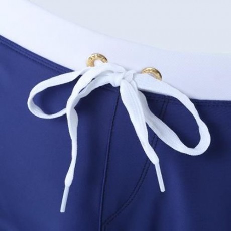 MALE SWIMWEAR BOYSHORTS TRUNKS BRIEFS UNDERPANTS BOXER BEACH PANTS (CADETBLUE)