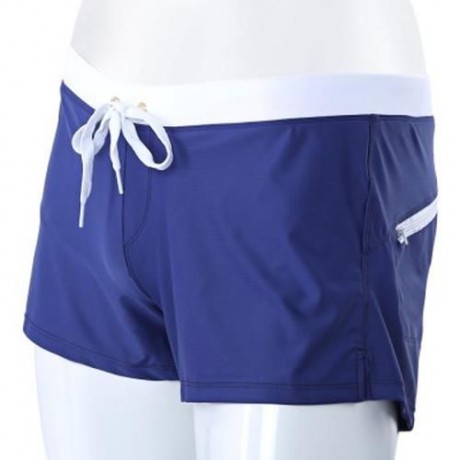 MALE SWIMWEAR BOYSHORTS TRUNKS BRIEFS UNDERPANTS BOXER BEACH PANTS (CADETBLUE)