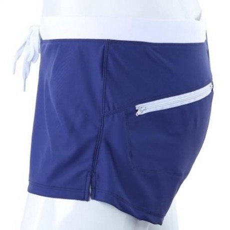 MALE SWIMWEAR BOYSHORTS TRUNKS BRIEFS UNDERPANTS BOXER BEACH PANTS (CADETBLUE)