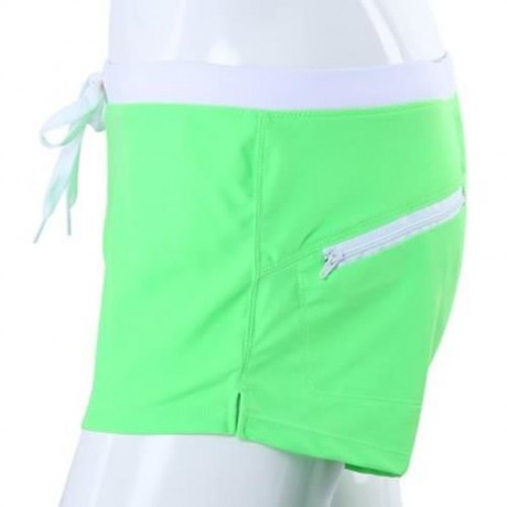 MALE SWIMWEAR BOYSHORTS TRUNKS BRIEFS UNDERPANTS BOXER BEACH PANTS (GREEN)