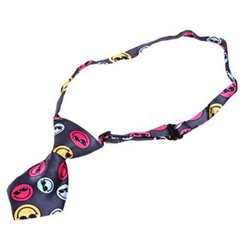 PRINTED PET TIE DOG CAT NECKTIE DOGGIE TEDDY CHIHUAHUA PAPILLON ORNAMENT (COLORMIX)